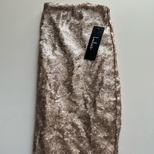 Medium Lulu- sequin skirt gold